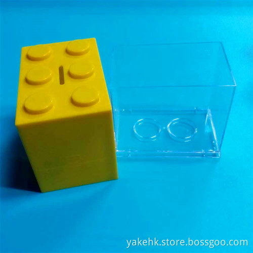 plastic coin box ,acrylic coin display box